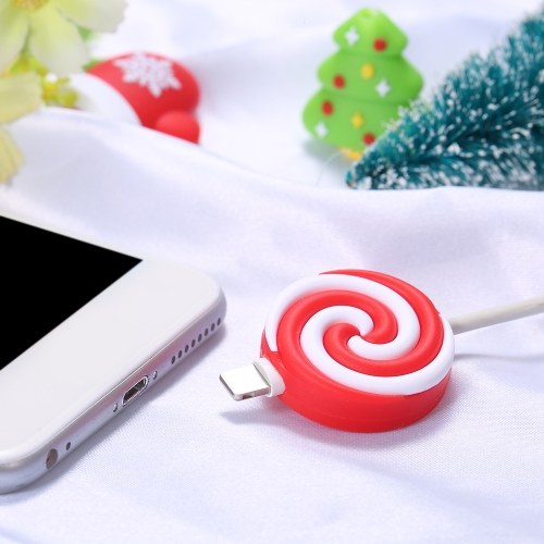 Cute Christmas Themed Cable Bite USB Charging Protector Cover