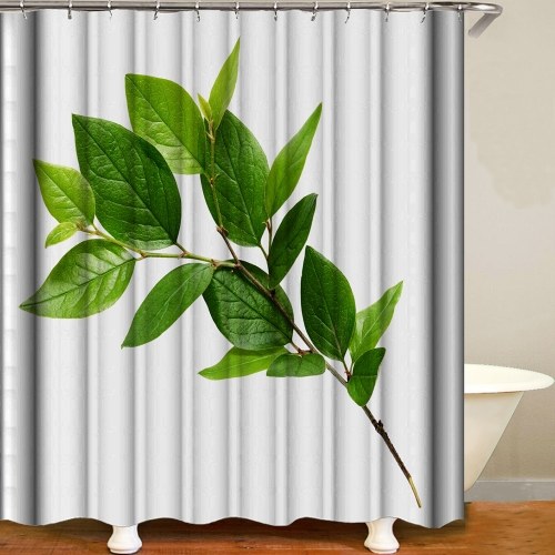 

Shower Curtain Flowers Trees Print Blackout Curtains