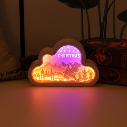 3D Papercut Light Box Paper Carving Night Light