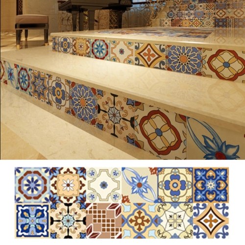 

1PC Self Adhesive Retro Tile Stickers
