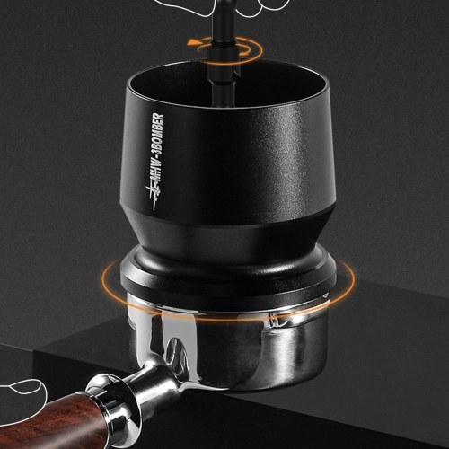 MHW-3BOMBER 58mm Aluminium Alloy Coffee Powder Picker Dosing Cup with Dosing Ring  Blind Shaker Coffee Powder Receiver Container Press Coffee Espresso Distribution Tool Fits 58mm Portafilter 