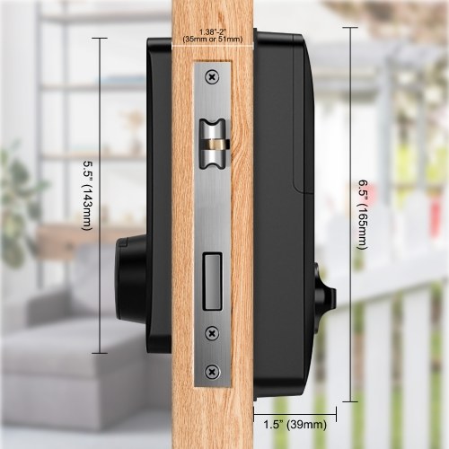 5-in-1 Keyless Smart Lock Electronic Digital Lock with Touchscreen Keypad Set TUYA App Remote Control 