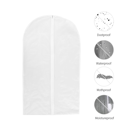 

Esonmus 6pcs M/L/XL Sizes PEVA Transparent Waterproof Mothproof Dustproof Hanging Garment Bags Clothes Dress Suit Organizers Covers