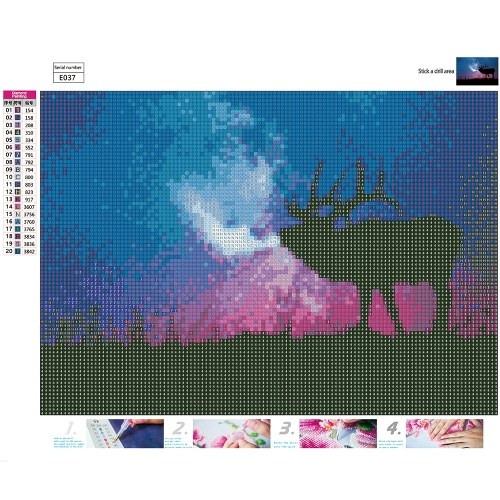 

5D Diamond Painting Full Drill DIY Kit Arts Crafts Embroidery Cross Stitch Rhinestone Canvas Wall Home Decor Style 1