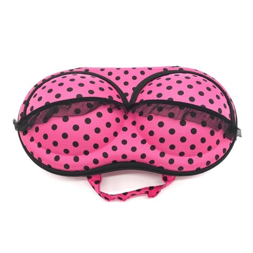 

Colorful Pattern Underwear Storage Box Portable Bra Bag with Mesh and Handle for Travel Fitness