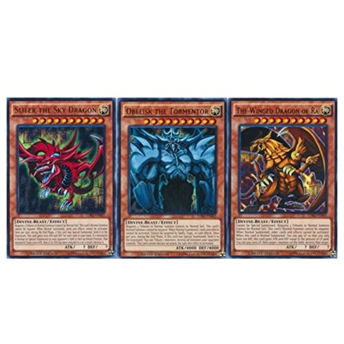 

60 Yugioh Card Lot With All 3 God Cards Rares And Much More Board Game Tools