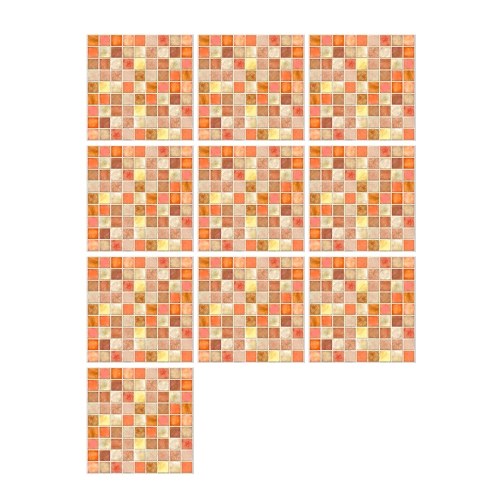 

10 Pcs/Set Self Adhesive Tile Stickers
