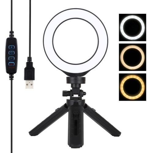 PULUZ 4.7 pouces 40 LED cercle rond lumière