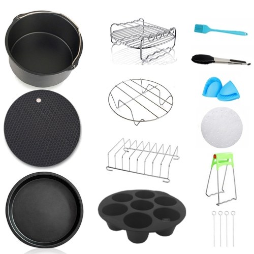 12pcs Carbon Steel Fine Quality Air Fryer Accessories Kit