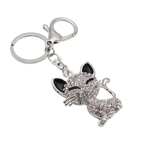 

Кристалл Rhinestone из сплава с бриллиантами в форме сердца, полый блестящий брелок с зажимом для крючков с крючком