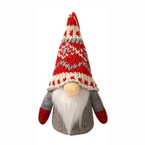 

Christmas Decoration with Light Light-up Faceless Old Man Knitted Wool Rudolph Doll