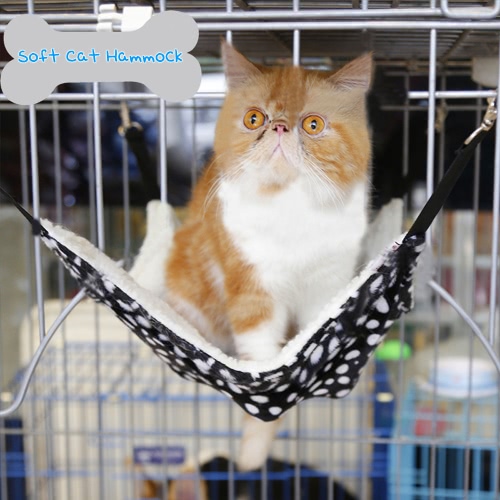 

Soft Cat Hammock Ferret Kitten Hammock Pad Small Pet Cats Cage Hanging Bed for Winter Use 53 * 38cm