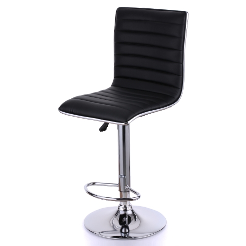 

iKayaa 2PCS/Set of 2 PU Leather Pneumatic Swivel Bar Stools Chairs Height Adjustable Counter Pub Chair Barstools Heavy-duty
