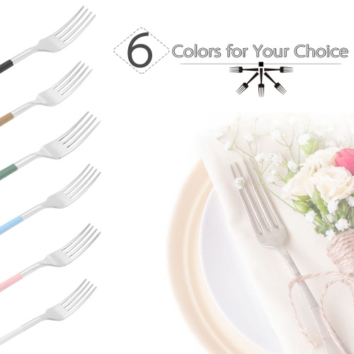 

Anself High-end Flatware Fork Western Tableware Stainless Steel Good Quality Steak Fork