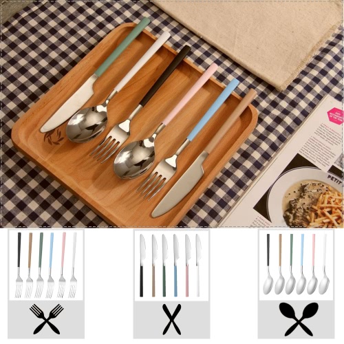 

Anself High-end Flatware Fork Western Tableware Stainless Steel Good Quality Steak Fork