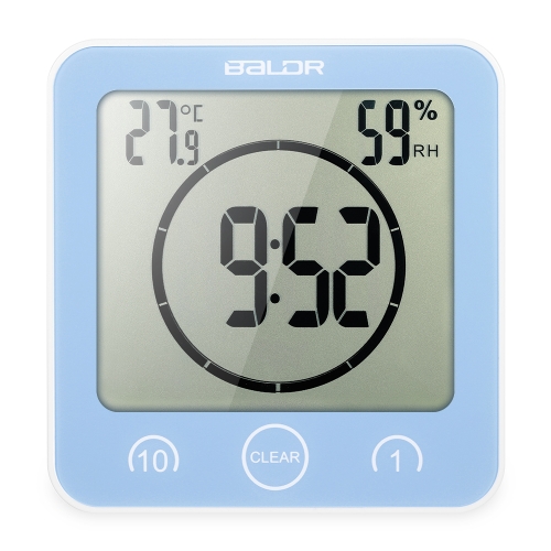 

Multifunctional Digital Clock with Large Screen Display Time Temperature Humidity Excellent LCD Shower Clock with Timer