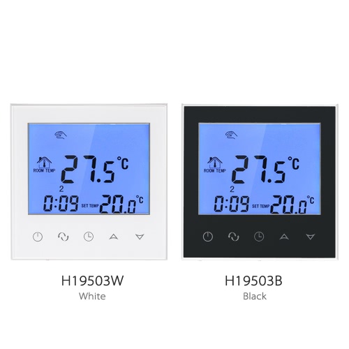 

Electric Heating Thermostat with Touchscreen Smart WIFI Programmable Temperature Controller with LCD Display 16A 200~240V