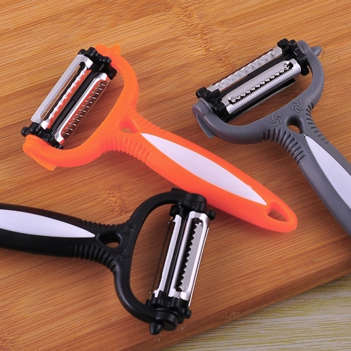 

Multi-functional Kitchen Accessories Tools Plastic Three-in-one Peeling Knife Stainless Steel Potato Apple Peeler