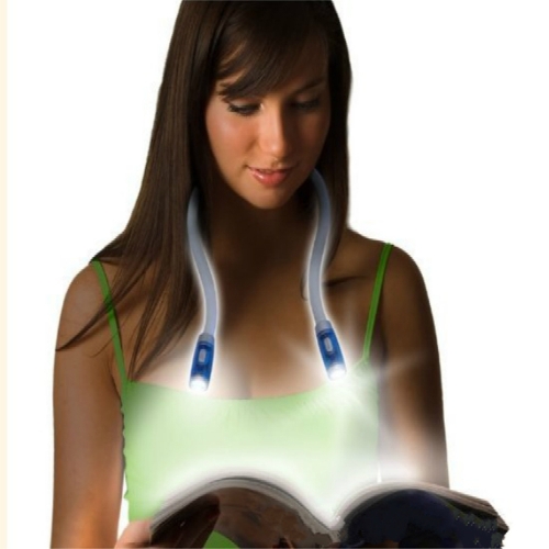 

Гибкий регулируемый 4 светодиодный Hug Light Neck Book Night Lamp Torch для изучения чтения