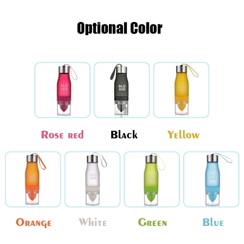 

Colorful Frosted Plastic Fruit Cup Portable Manual Fruit Juice Cups 650ml Water Bottle Vitamin Supplements Sports Jug