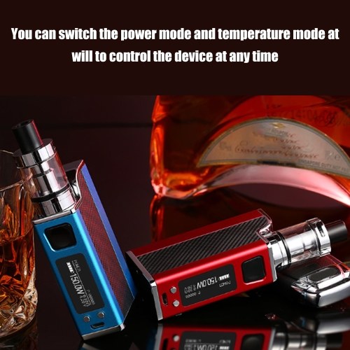 

Brand New Practical Electronic Cigarette Suit Men Gift 4 Colors 150W Intelligent Temperature Control Atomizer