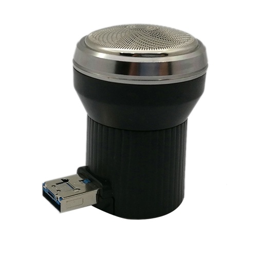 

Men Use Portable USB Power Supply Electric Beard Trimmer