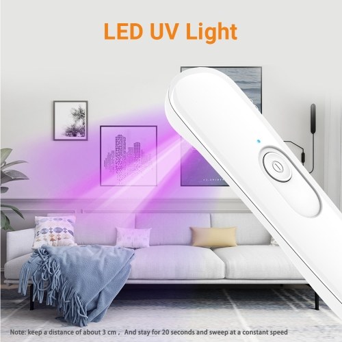 

UVC Light Handheld UVC Lamp Mini Ultraviolet Light Portable Light Wand for Phone Door Knob Baby Product Daily Necessaries Pet House