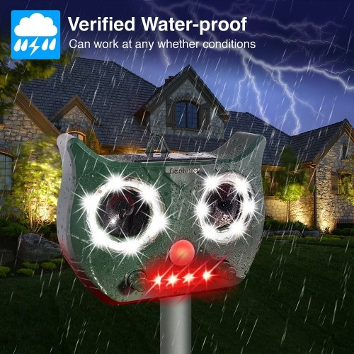 

Solar Power Ultra-sonic Rat Repeller Device Insects Repellent Equipment Outdoor Flash Animal Remover Animal Repellent Tool