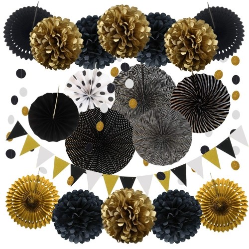

20PCS Window Decoration Colorful Paper Set Kit for Wedding Birthday Party Home DIY Projects Decoration