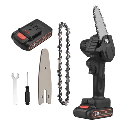 Mini Chainsaw Handheld Cordless Chainsaw 4-Inch 24V Electric Chainsaws