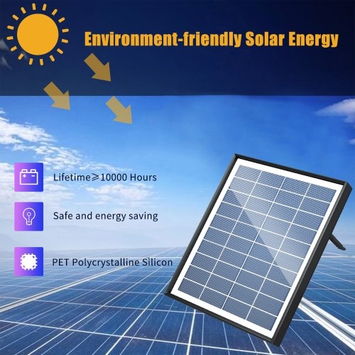6.5W Solar Fountain Pump 200L/H Flow Rate Small Pond Pump DC Brushless Solar Powered Fountain Pump with 8 Nozzles 6 Modes for Bird Bath / Pond / Garden / Backyard / Landscape 
