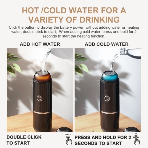 Electric Portable Coffee Maker Compatible with NS Pods and Ground Coffee 19 Bar 100W Wireless Heating Travel Espresso Coffee Maker Machine for Travel / Camping / Office / Home 