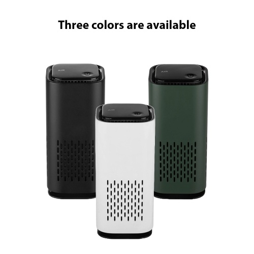 Air Purifier for Home Bedroom Portable Car Negative Ion Air Cleaner with Atmosphere Light Touch Control Type-C Power Supply Small Travel Air Purifier for Office Living Room 
