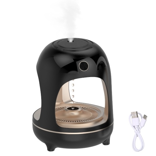 Anti Gravity Humidifier with Night Light 700ml Water Drip Humidifier Quiet Air Humidifier 360 Degree Wide-angle Fog Outlet Humidifier for Living Room Bedroom Office Smart Anti-dry Burning Type-C Power Supply 
