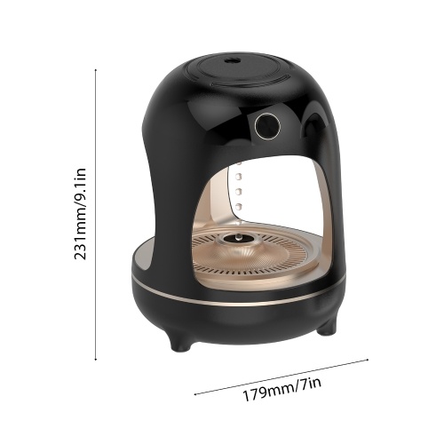 Anti Gravity Humidifier with Night Light 700ml Water Drip Humidifier Quiet Air Humidifier 360 Degree Wide-angle Fog Outlet Humidifier for Living Room Bedroom Office Smart Anti-dry Burning Type-C Power Supply 