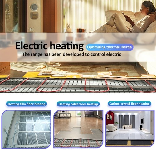 Smart Thermostat for House Electric Floor Heating WiFi AC thermostat with LED Digital Touch Screen Support AI Smart Learning APP Control 