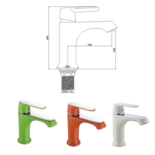 

Frap Well Made Copper Water Faucet High-end Single Handle Deck-mounted Bathroom Sink Faucet Basin Hot and Cold Water Mixer Tap