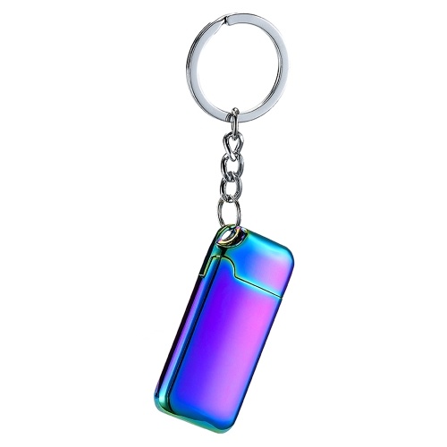 

USB перезаряжаемая двухсторонняя электронная машина пожара удара Windproof беспламенная мини-брелок для курения металла с нагревательной проволокой