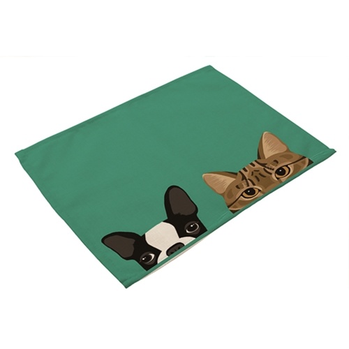 Animal Padrão De Poliéster Placemat