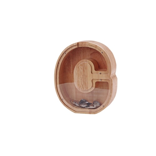 

Wooden/Bamboo Piggy Bank English Letters Shape Saving Pot