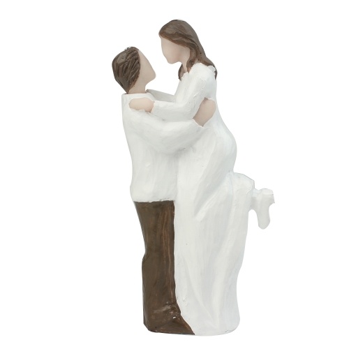 Resin Groom & Bride Couple Figurine Wedding Cake Topper