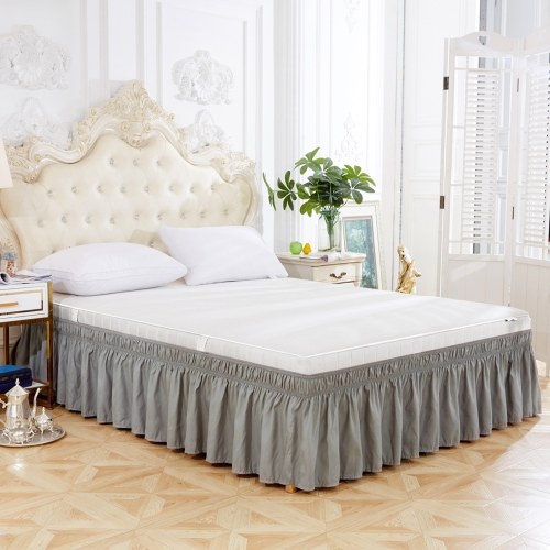 

A Wrap-around Bed Skirt With Adjustable Waistband