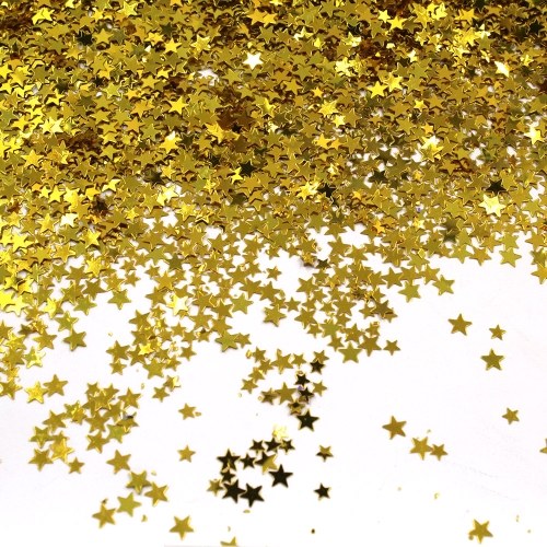 Star Confetti Star Table Argento lucido Glitter Stars Sequin