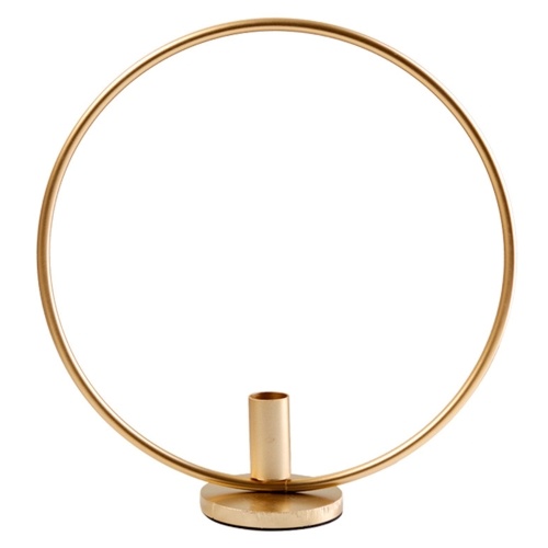 

Metal Candlesticks Candleholder Retro Round Circle Iron Candlestick Holder Ornament
