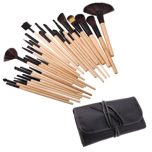 

32Pcs Professional Make Up Brush Set Cosmetic Makeup Tool Kit Fundation Eyeshadow Brushes Lip Powder Eyebrow Brush With Bag