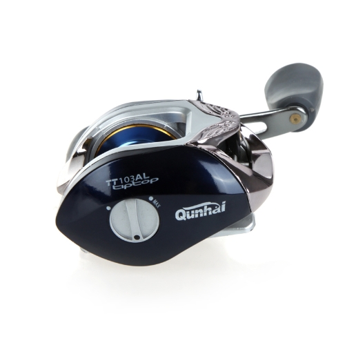 7BB 6.3:1 Bait Casting Fishing Reel 6Ball Bearings + One-way Clutch High Speed Blue