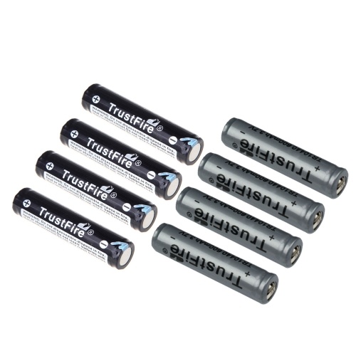 

Second Hand 4PCS AAA 10440 600mAh 3.7V TrustFire Аккумуляторная литиевая батарея с защитой PCB