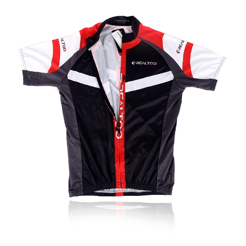 Maschile ciclismo maglia Shirt bici bicicletta rosso/nero