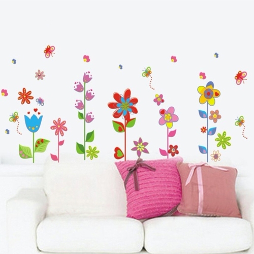 

Beautiful Flowers Floral Butterfly DIY Wall Stickers Wallpaper Art Decor Mural Room Decal