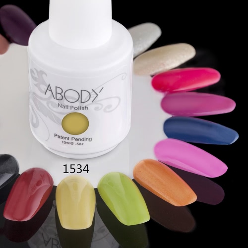 

Abody 15ml Soak Off Nail Gel Polish Nail Art Professional Shellac Lacquer Manicure UV Lamp & LED 177 Colors 1534